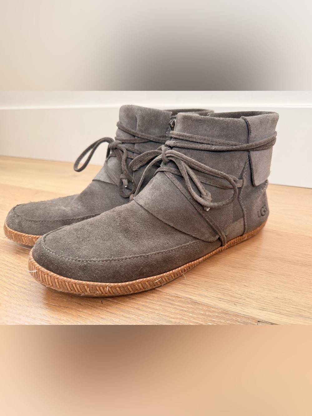UGG Men's Chukka Suede Boots in Dark Gray